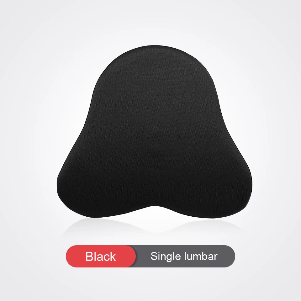 Black Lumbar LOEN U форма пены памяти подушка для автомобильных путешествий подушки для шеи, чтобы облегчить усталость авто подголовник поясничного Поддержка автомобиля офис - Цвет: Black Lumbar