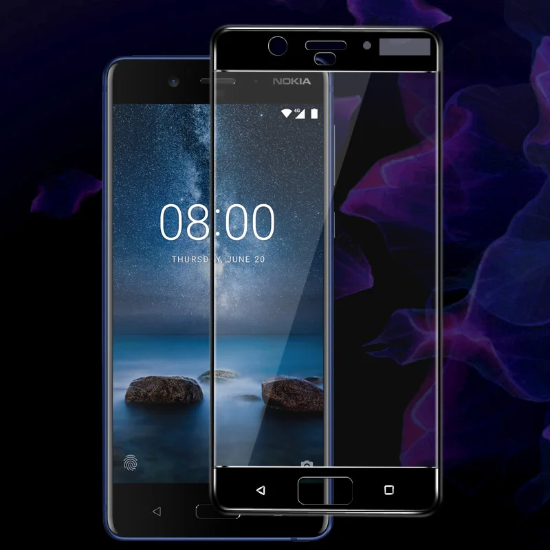 Для Nokia 8 закаленное стекло Imak полноэкранная пленка полное покрытие полная защита