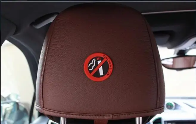 Не курить наклейки для автомобиля Стайлинг допускается круглый красный