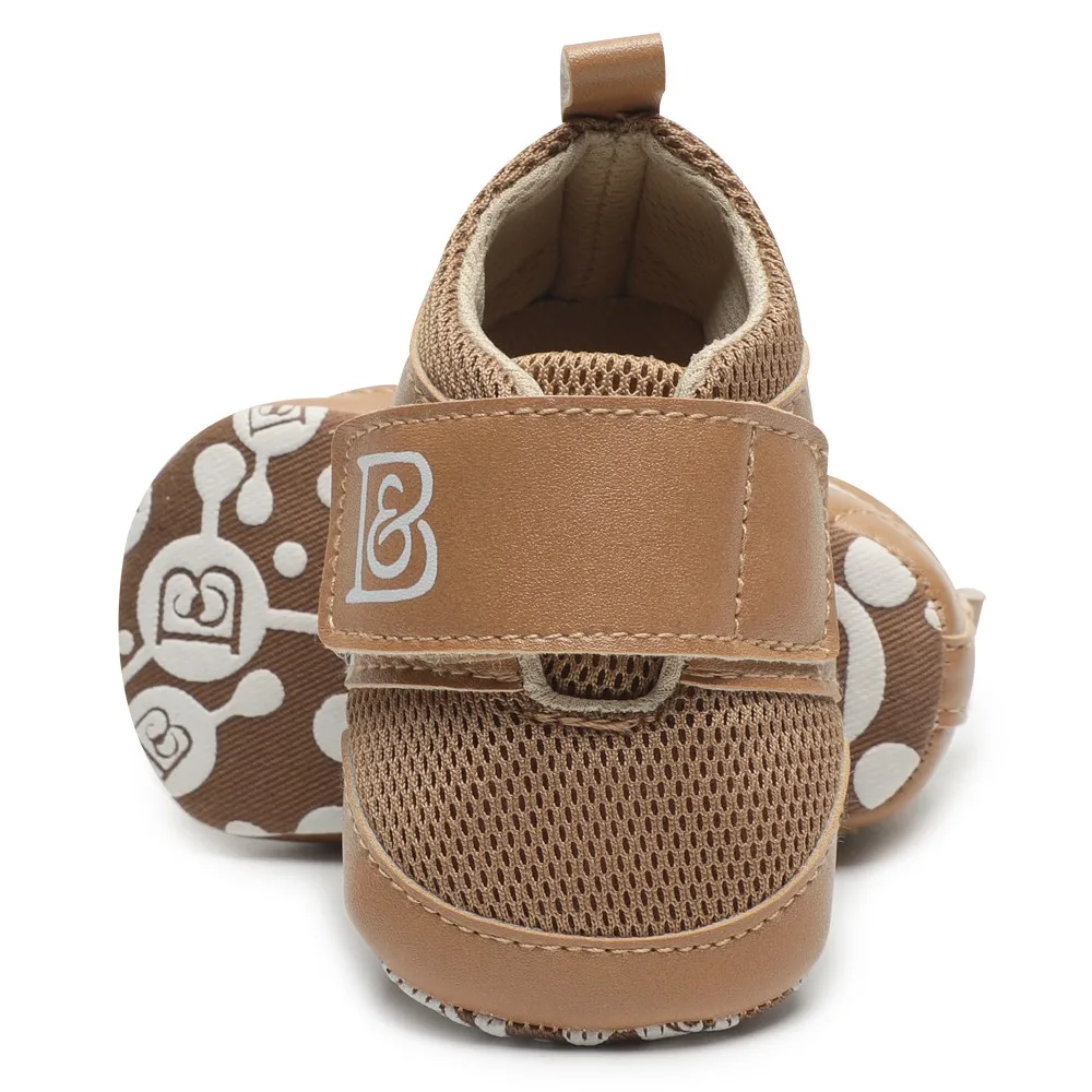 Brown 01 Новая брендовая модная детская обувь, Мокасины, Bebe, дышащие, искусственная кожа, Нескользящие, мягкая подошва, для первых шагов, для малышей, для детей, для девочек, Кроссовки для мальчика 0-18 месяцев - Цвет: Brown 01