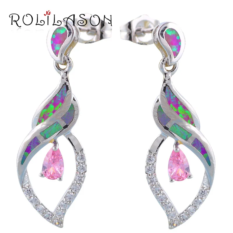 Розовый циркон Сияющий циркония Модные украшения Оптовая и розничная фиолетовый