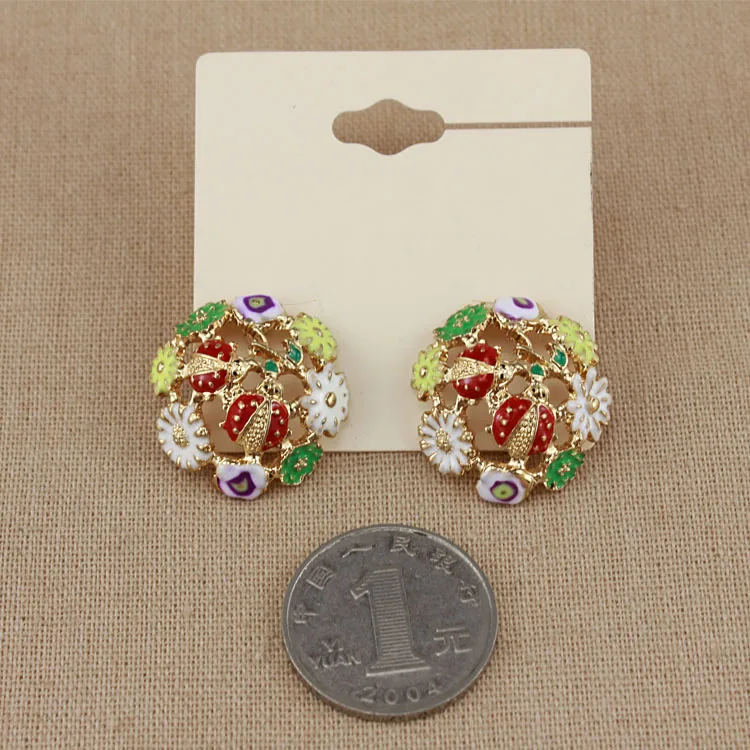 BIGBING Fashion jewelry fashion hollow flower round stud earring wholesale free shipping R188 | Украшения и аксессуары