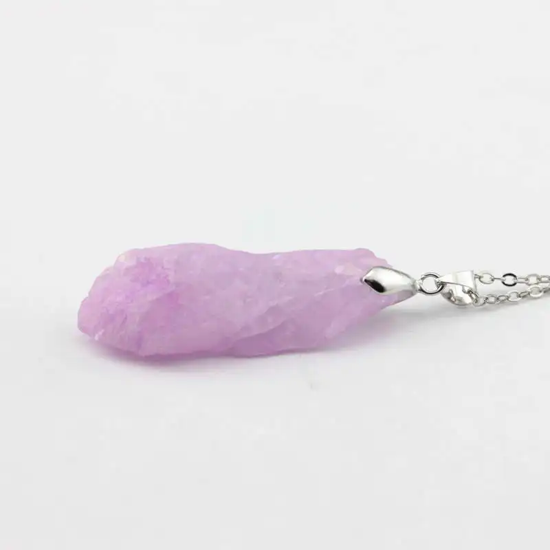 Модное ожерелье из 2020 натурального камня для женщин длинная цепочка друзы и