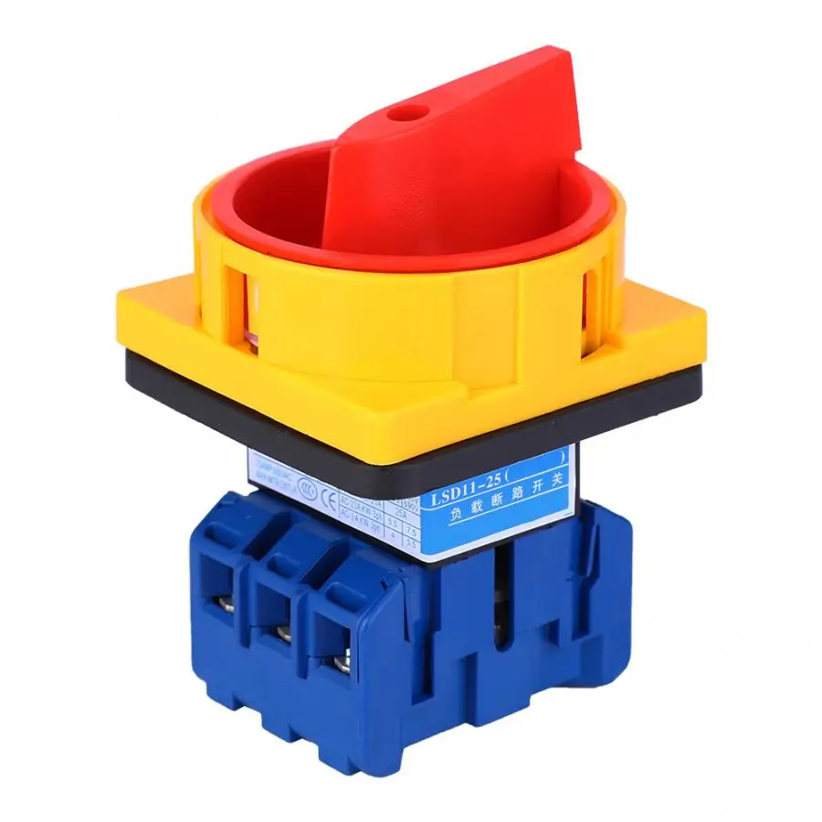 Plastic 2 Positions Locked Action Type Changeover Switch AC600V 25A Change-over | Обустройство дома