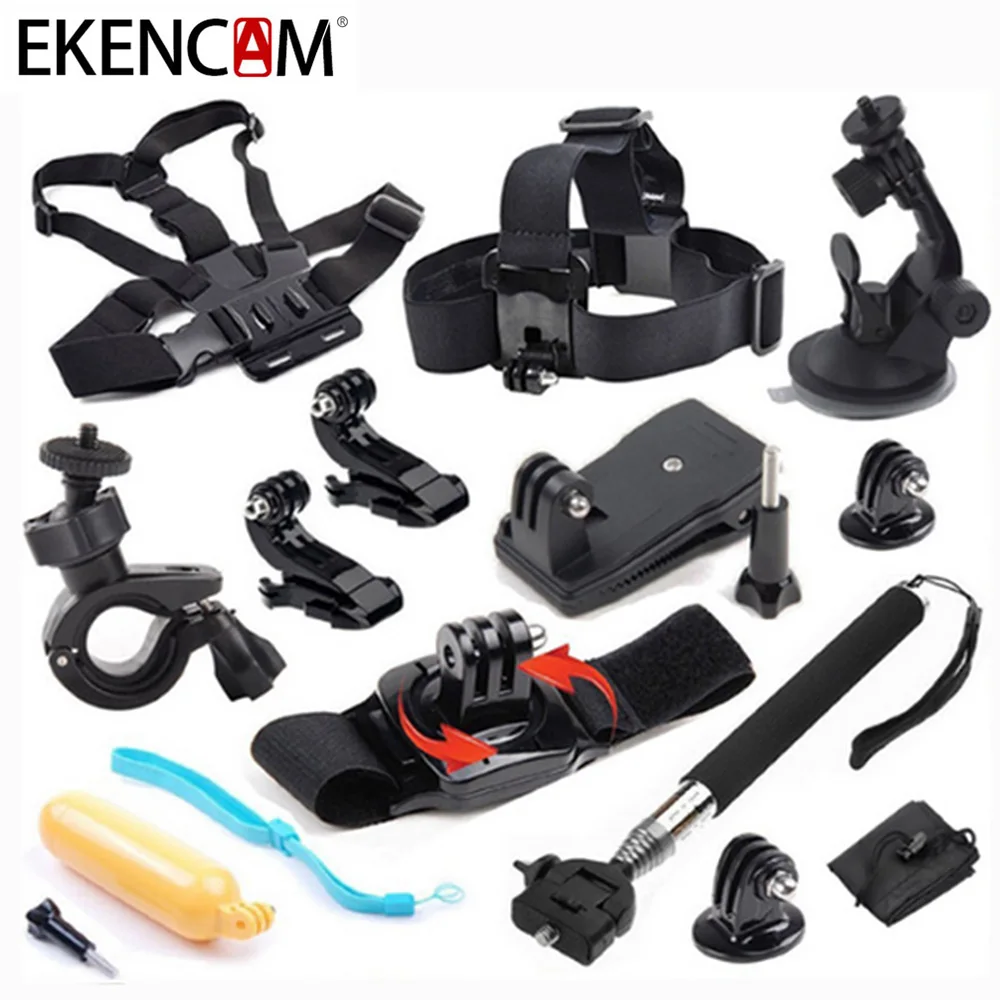 Набор аксессуаров для экшн камеры EKENCAM 12 в 1 комплект комбинированных совместимых
