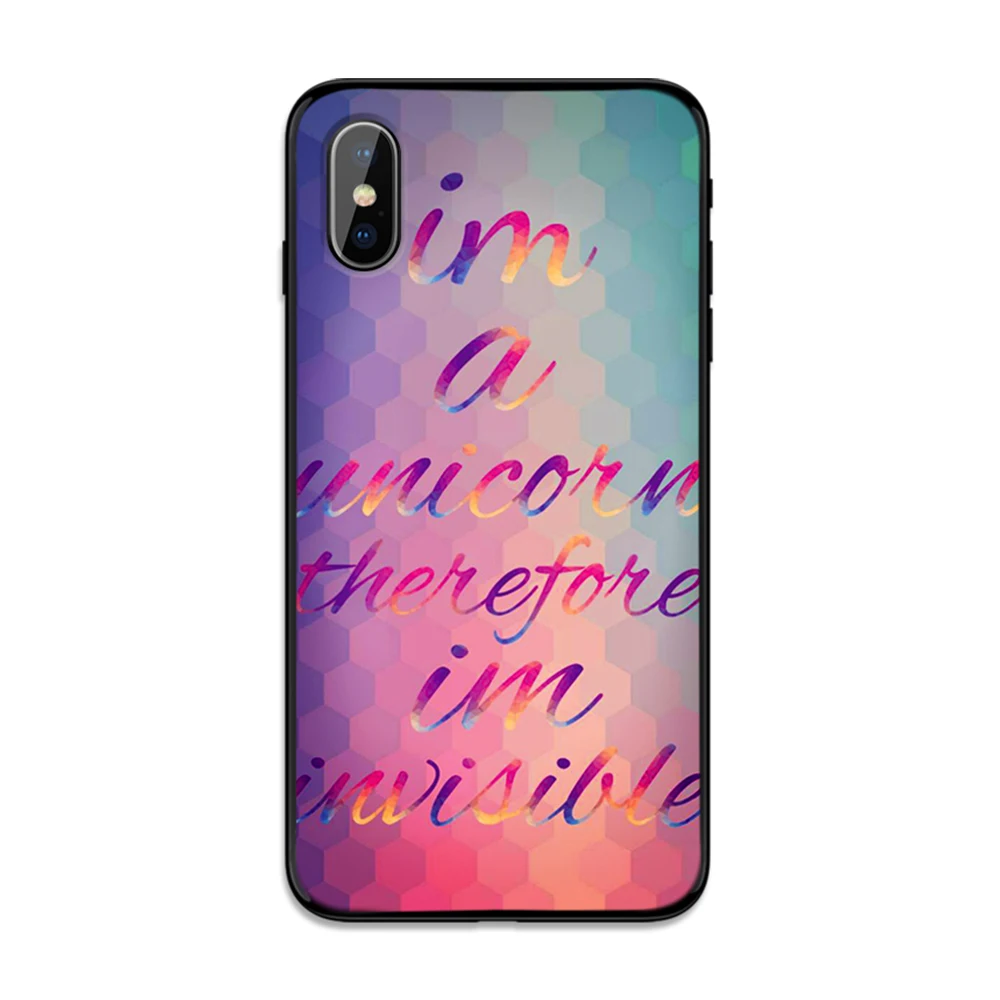 Мягкий чехол из ТПУ с радужным единорогом для Apple iPhone 6 6S 7 8 Plus 5 5S SE X XS MAX XR