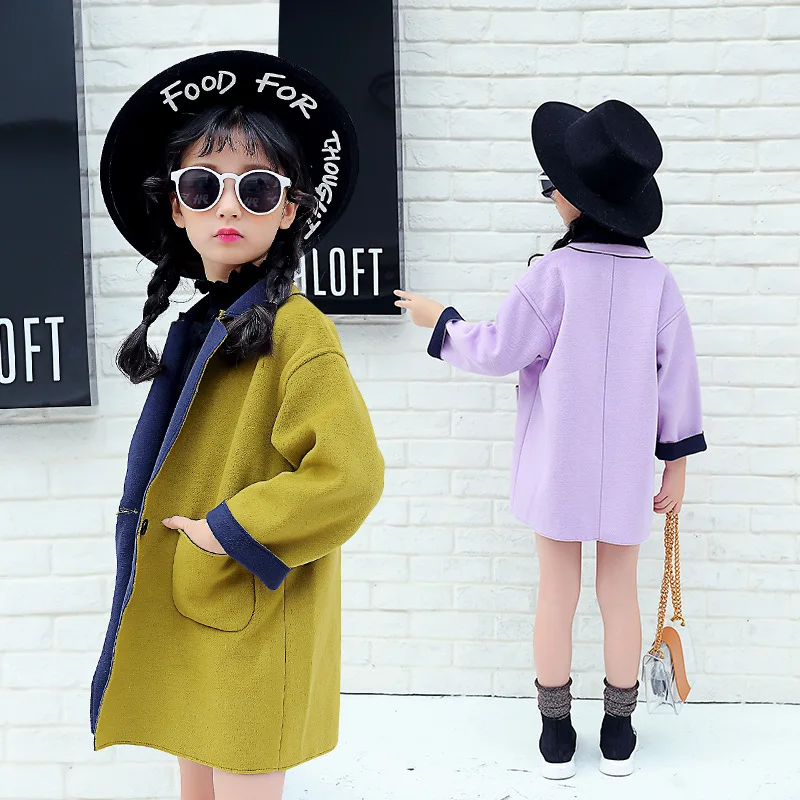 Новый Детское зимнее пальто Модные Обувь для девочек длинные куртки корейские