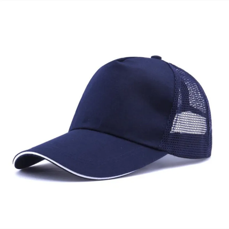 Dark blue Открытый Зонт теннис; Бейсбол кепки теннисная Кепка для женщин и мужчин бег Регулируемый головной убор спортивные шапки - Цвет: Dark blue
