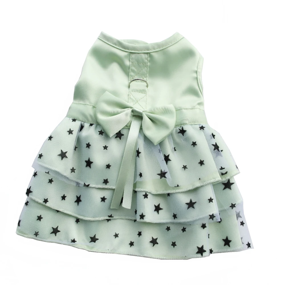 Платье-портупея для собак летнее розовое Тюлевое шифоновое платье-портупея