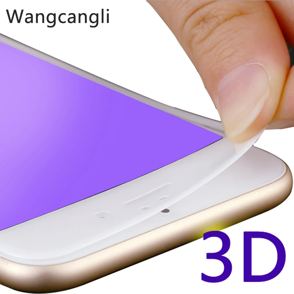 Iphone 7 Защитное стекло для iphone 6 8 S Plus защита экрана закаленное на flim 3D углеродное
