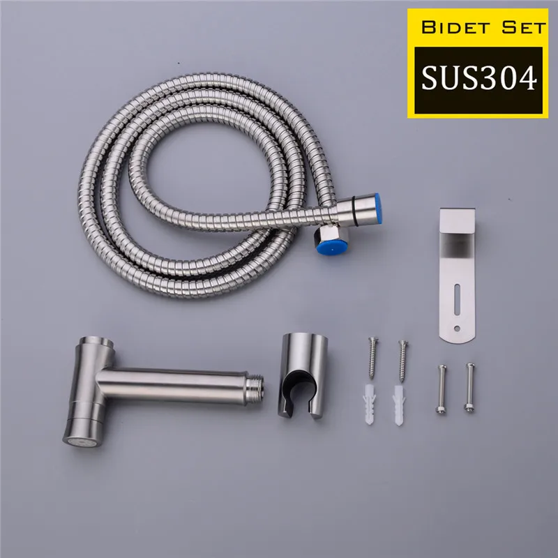 

AODEYI туалетный распылитель, душевой набор, 2 режима, биде, туалет, ручной спрей для биде, портативный смеситель для биде Shattaf, нержавеющая сталь 304