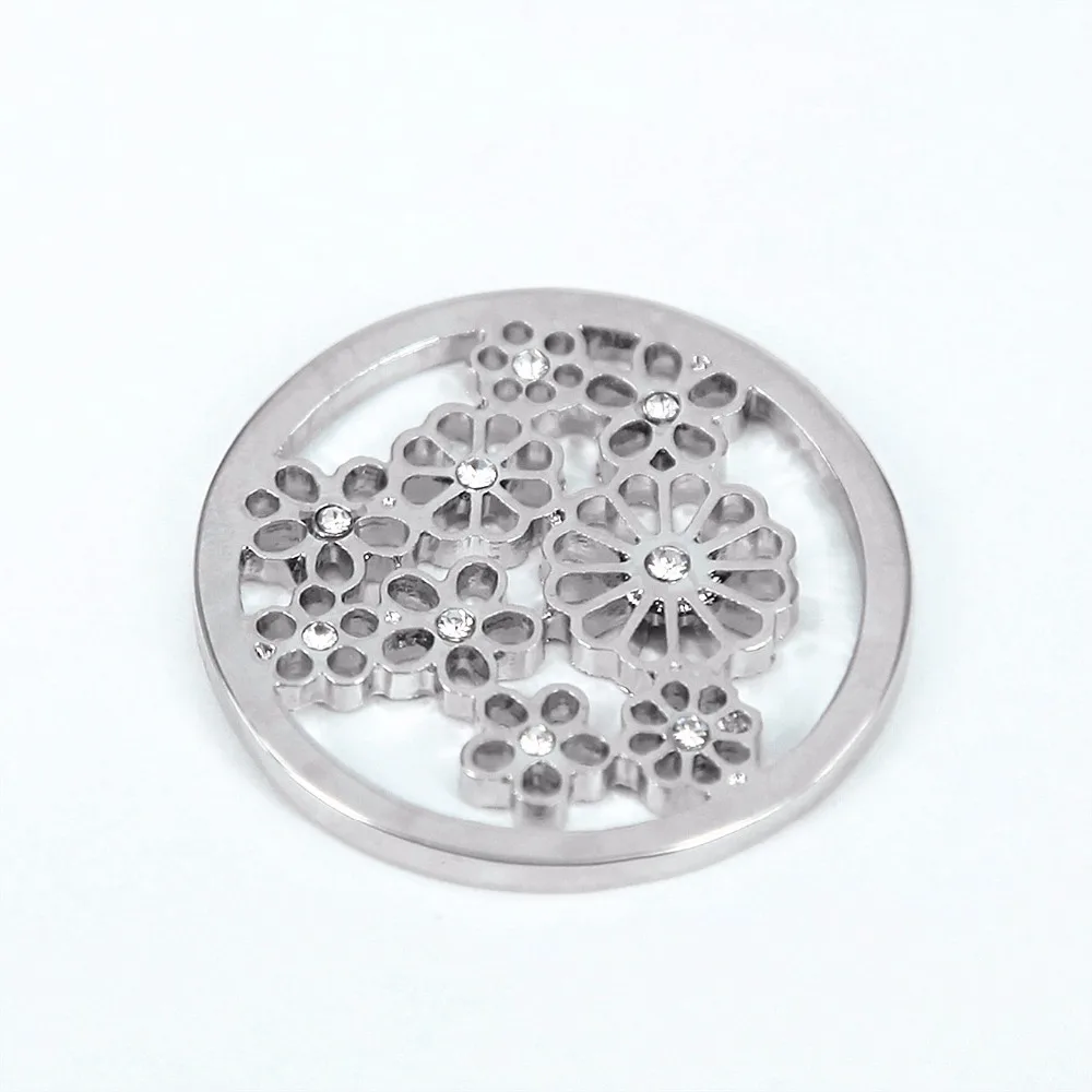 Vinnie дизайн ювелирных изделий новый цветок маргаритки Монетный диск для 35 мм