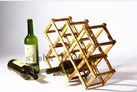 Складная деревянная стойка для вина держатели бутылок напитков по уходу за