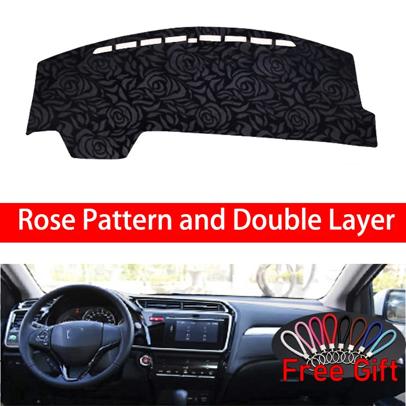 

Rose Pattern For Honda greiz 2016 Dashboard Cover Car Stickers Car Decoration Car Accessories Interior Car Decals