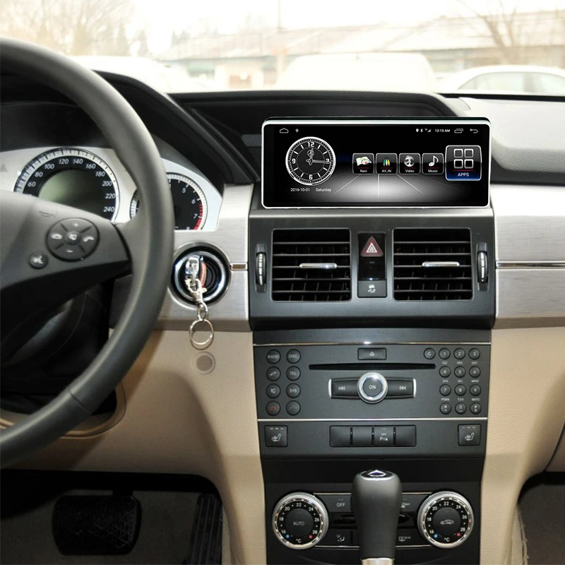 Автомобильный Радио мультимедийный плеер Android 7 1 10 25 "4G + 64G навигатор для Benz GLK 2008