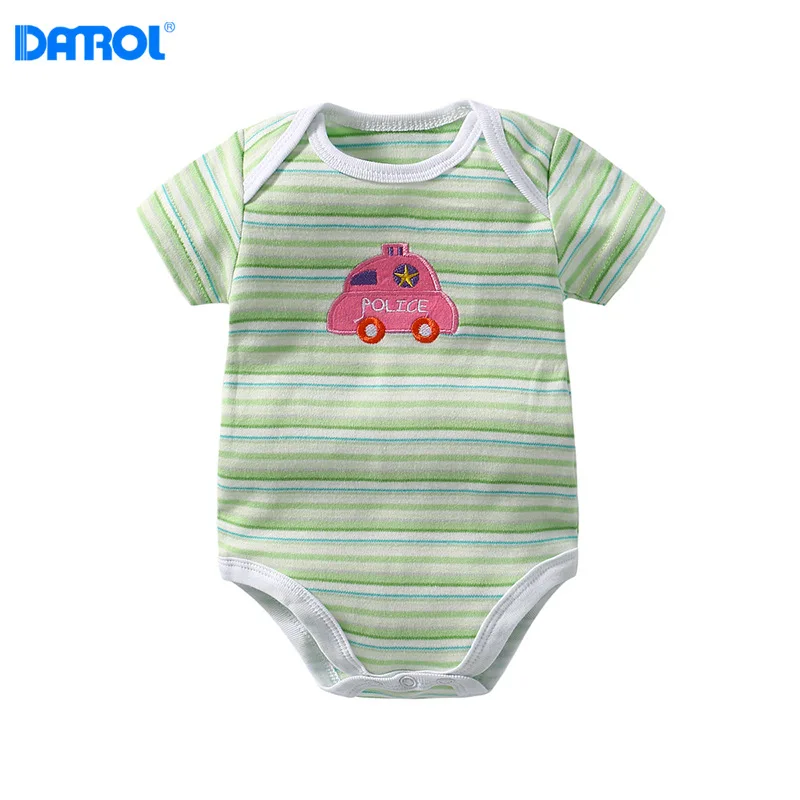 DANORL/модные детские хлопковые боди 5 шт. одежда с короткими рукавами для младенцев