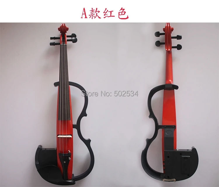 Красный начинающих деревянная электрическая скрипка/скрипка на продажу