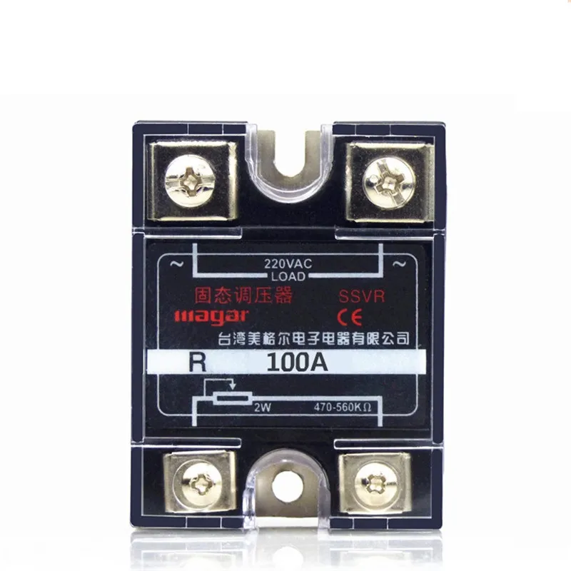 

220V AC Single Phase Solid State Regulator SSVR 100A Resistance Value Of The Voltage Regulator Module