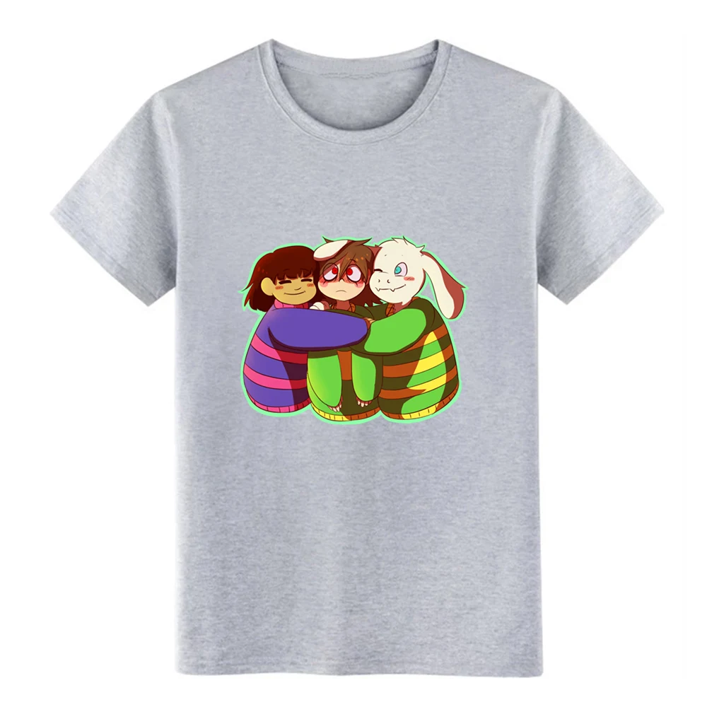 Футболка с надписью undertale asrie l and frisk hugging chara трикотажная S XXXL из 100% хлопка уличная