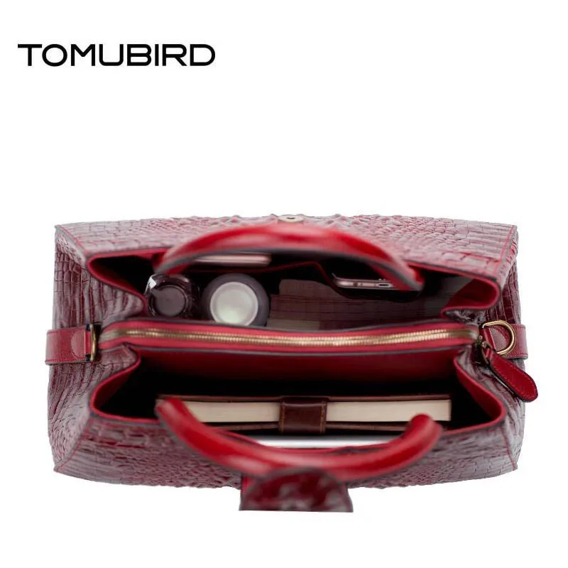 TOMUBIRD 2020 новая улучшенная кожаная тисненая крокодиловая дизайнерская женская