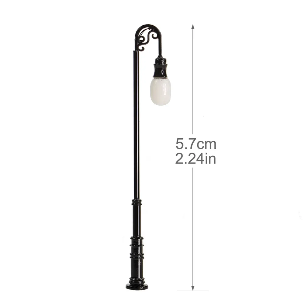 10 шт. миниатюрные светодиодные лампы для уличного освещения 57 мм 1:150 | Игрушки и