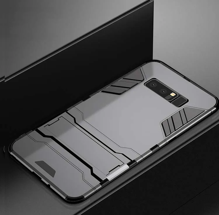 Gray Армированный чехол для samsung Galaxy Note 4/Note 5, 8, 9, 10, S7 S6 Edge Plus A3 A5 A7 J3 J5 J7 J2 Prime C9 Pro A9 чехол Coque - Цвет: Gray