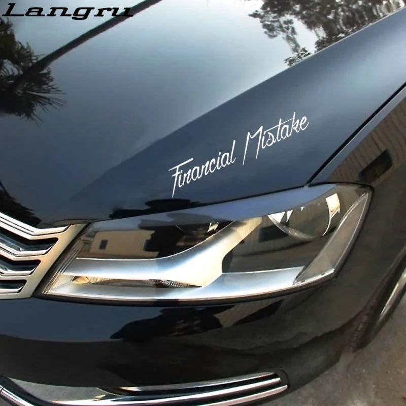 Langru Тюнинг автомобиля тюнинг Drift бампер для модная виниловая декорация