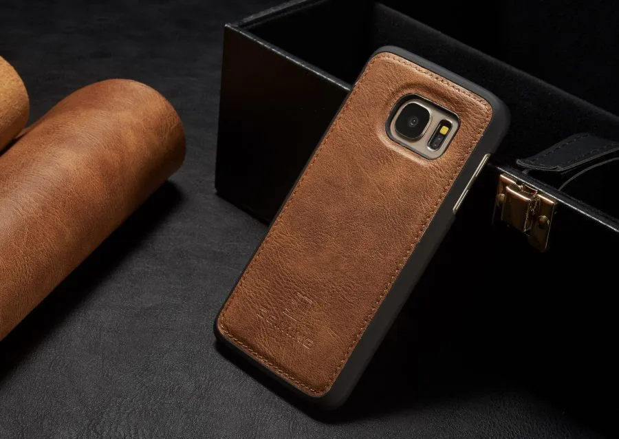 Роскошный кожаный чехол-бумажник в стиле ретро для samsung Galaxy S7/S7 Edge, чехол для samsung S7 s 7 Edge, Магнитная задняя крышка