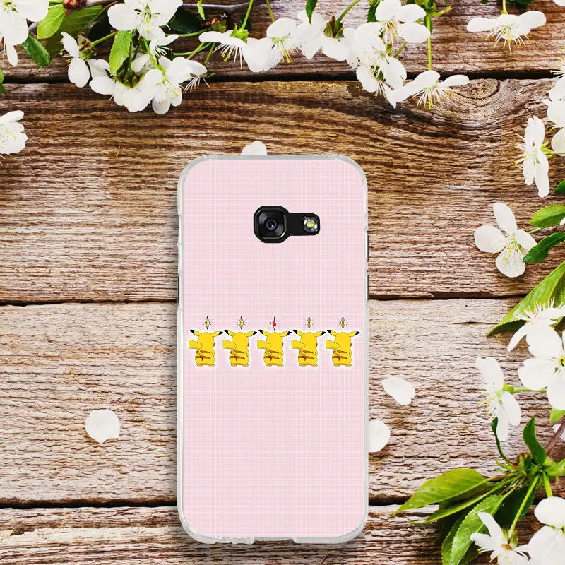 Pictute 6 Мультяшные Покемоны Пикачу Go PokeBall Мягкий мобильный чехол для телефона для Samsung Galaxy A3 A5 A7 J1 J2 J3 J4 J6 J5 J7 J8 - Цвет: Pictute 6