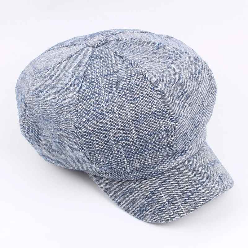 Кепка газетчика унисекс восьмиугольная кепка головные уборы с изогнутыми полями