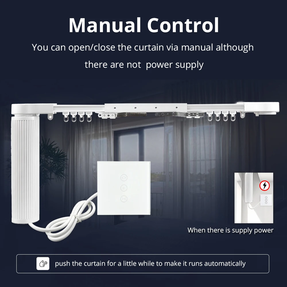 Умный дом моторизованный Zigbee умный занавес s с навесной дорожкой настенный переключатель управления смартфонами