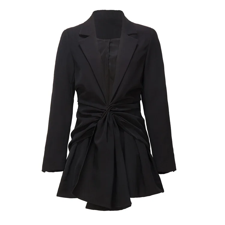 OFTBUY 2019 офисный женский Блейзер Женский Длинный блейзер feminino элегантный твидовый