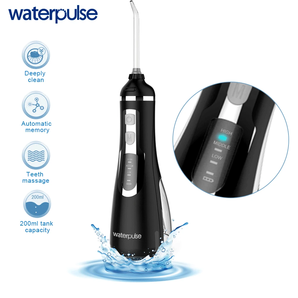 Ирригатор полости рта Waterpulse V500 беспроводной портативный ирригатор для дорожный