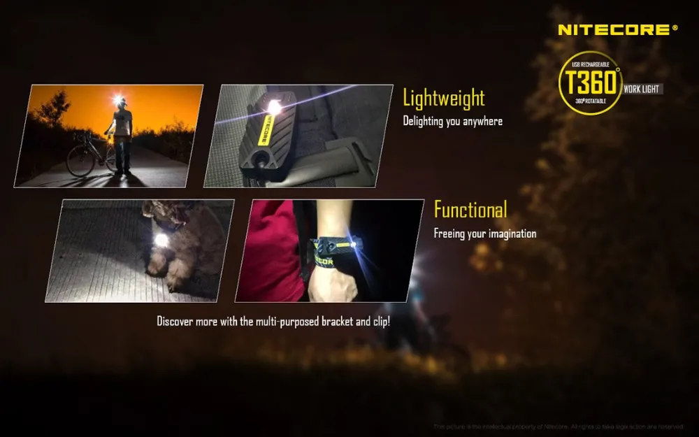 NITECORE T360 USB Перезаряжаемый налобный фонарь высокопроизводительный светодиодный водонепроницаемый фонарь для кемпинга