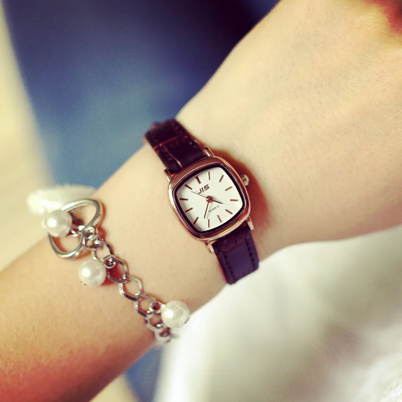 Top Quality Fashion Ladies simple style Watch Vintage PU Leather Quartz Watches Women Dress Wrist watch relogio feminino Clock | Наручные