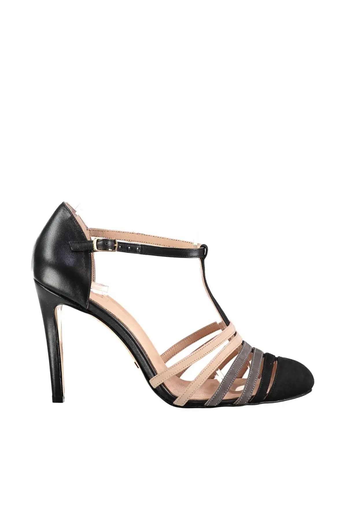 Женские классические туфли из натуральной замши с жемчугом Цвет Черный