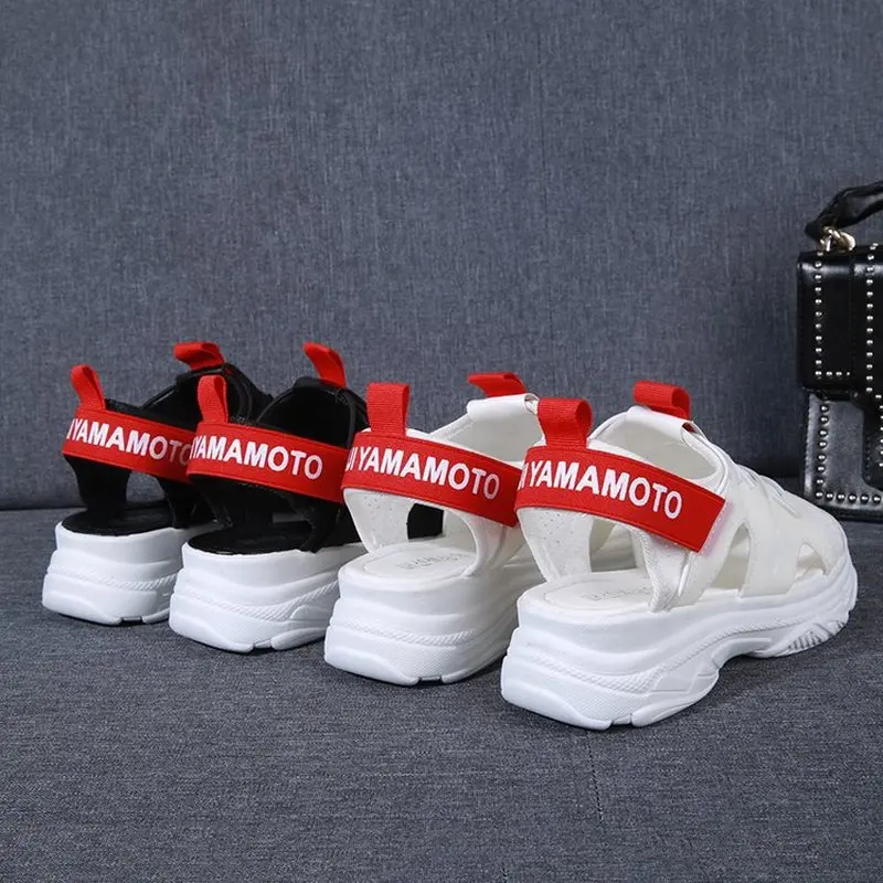 Сандалии YEELOCA женские на платформе увеличенные белые повседневные босоножки