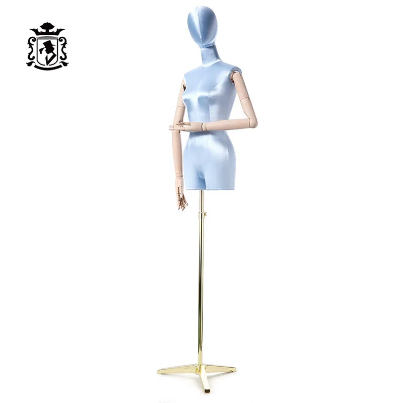 light blue Модная женская кукольная мебель швея манекен многоцветный глянцевый чехол с подвижными соединениями - Цвет: light blue