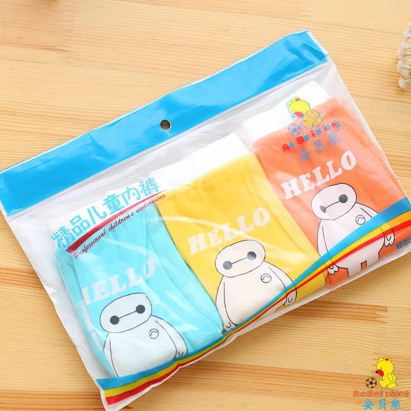 3 шт./партия новые трусы для мальчиков и девочек нижнего белья трусы-боксеры