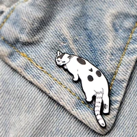 dmlsky cat art enamel pins and brooches lapel pin backpack bags badge clothing decoration gifts m3536