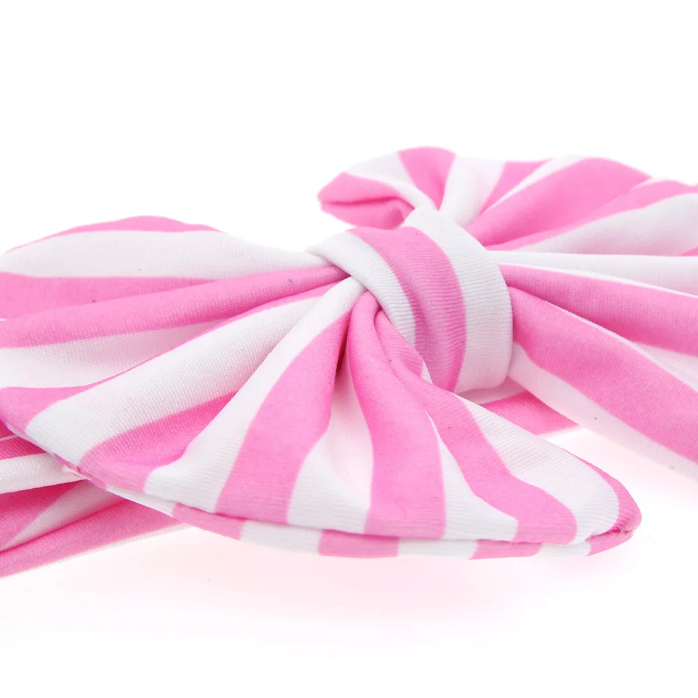 ADOMI 2017 Baby Girl Rabbit Ear Headband Knot Striped Bow Tie Halloween Children Accessories Headwrap Hairband 8 Colors |