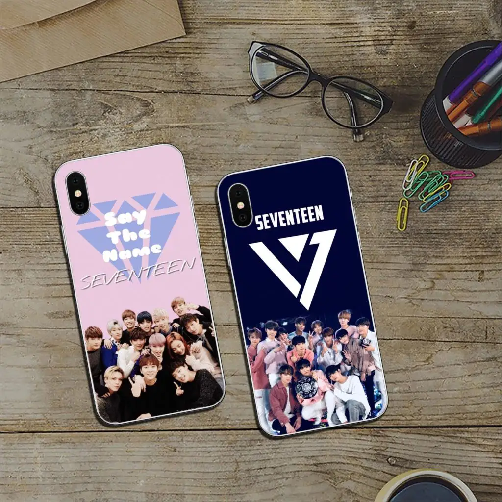 Мягкий силиконовый чехол YIMAOC Seventeen 17 Kpop для Apple iPhone 11 Pro X XR XS Max 6 6S 7 8 Plus 5 5S SE 10 |