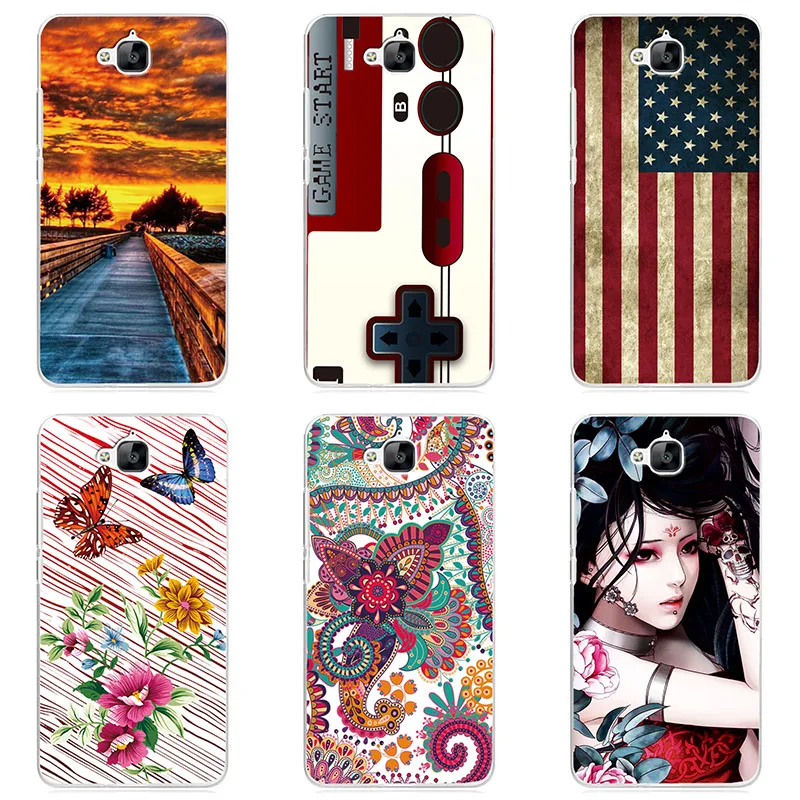 hard Plastic phone case cover For Huawei Y6 Pro TIT-AL00 shell Colorful printing design Painted Flower |