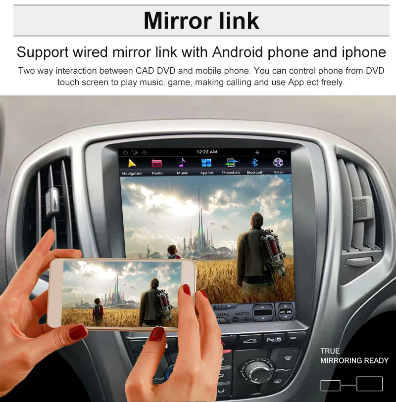 Aotsr Tesla Стиль Android 7,1 автомобиль без DVD плеер gps навигации стерео для OPEL Vauxhall Holden Astra J 2010-2013 мультимедиа