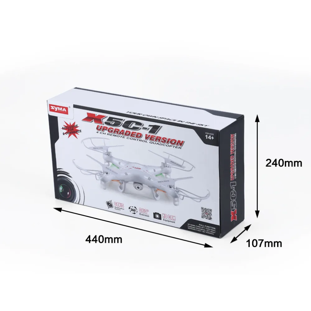 Syma X5C исследователей Quadcopter Drone 2 4 г 4CH RC режим с HD Камера ЖК-дисплей RTF Бесплатная
