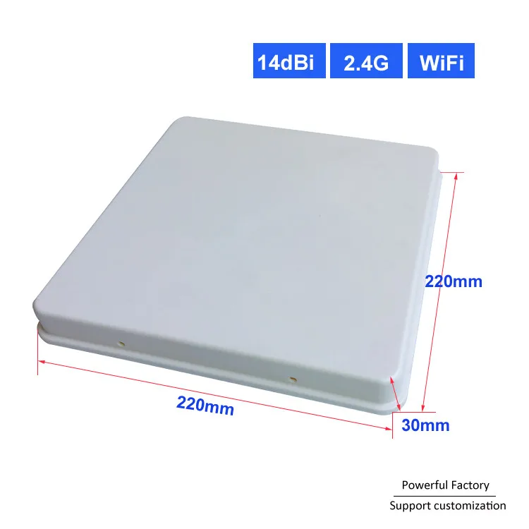 2400 2500 МГц Wifi антенна 14dBi Направленная Регулируемая наружная 2 4G плоская 1