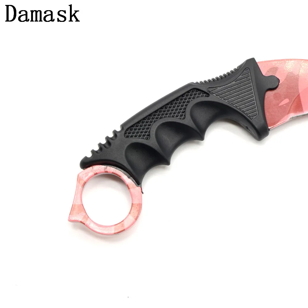 DAMASK Excelent охотничий нож Karambit csgo Counter Strike никогда не выцветает из нержавеющей стали