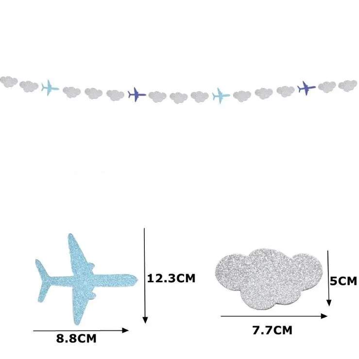 1 шт. подвесные гирлянды с облаками и самолетами украшения для детей на день
