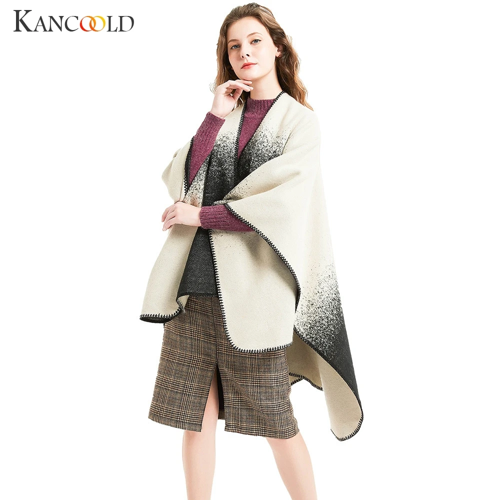 KANCOOLD шарф женский кашемировый осенний клетчатый шерстяной шарф Модный высококачественный Повседневный женский шарф 2018Nov6