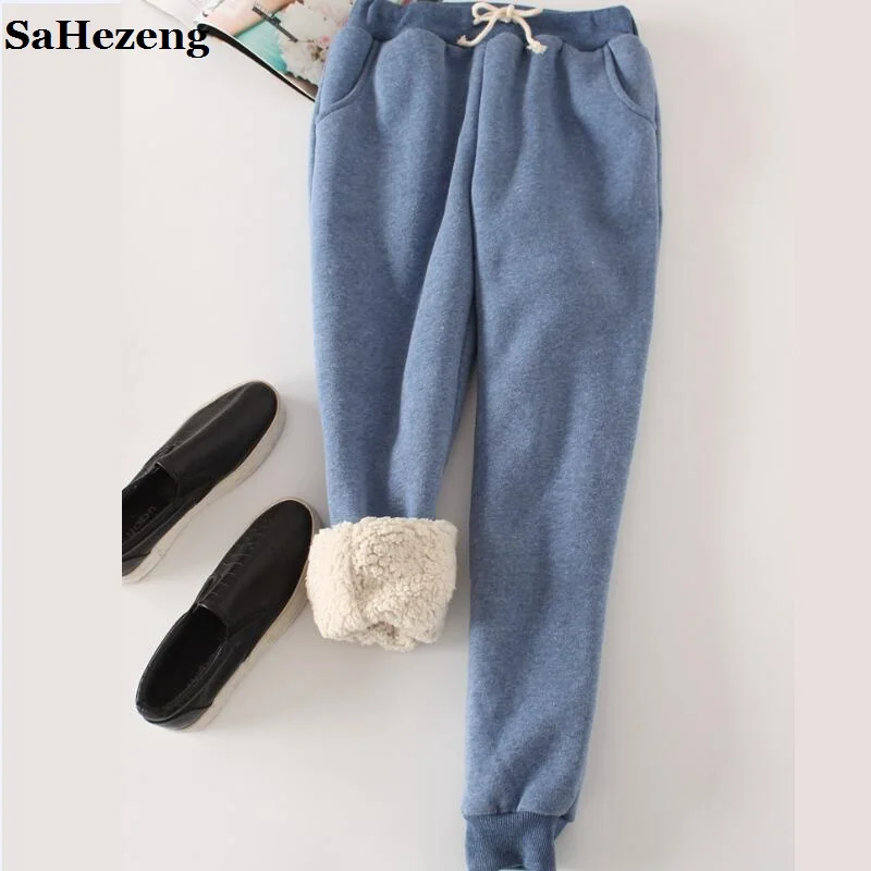 Теплые зимние брюки Pantalon Femme плотные бархатные женские повседневные флисовые